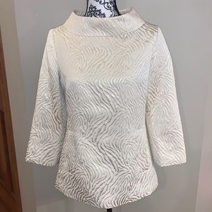 Michael Kors zebra  print dressy shirt size 8